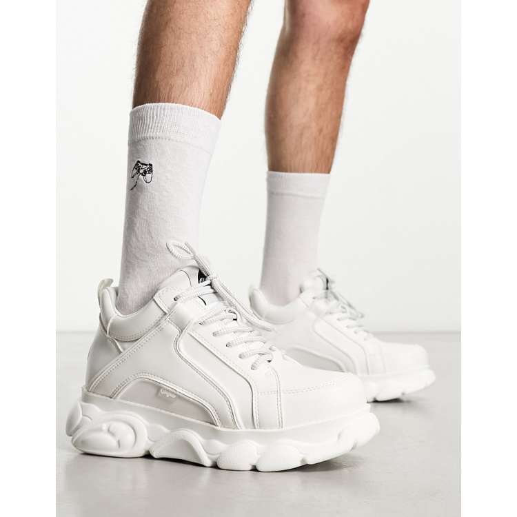 Zapatillas de deporte blancas con suela gruesa Vegan Cloud Corin