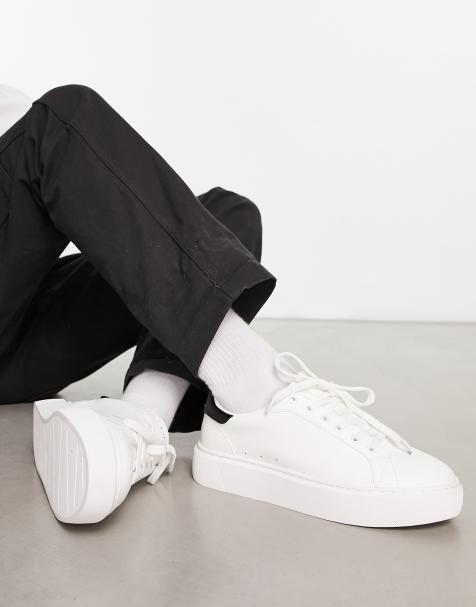 Zapatillas de deporte blancas con suela gruesa y cordones de ASOS DESIGN - view 1