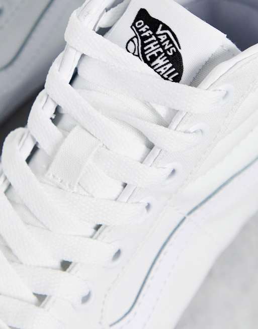 Zapatillas de deporte blancas con suela laminada de lona SK8-Hi de Vans , 2 de 4