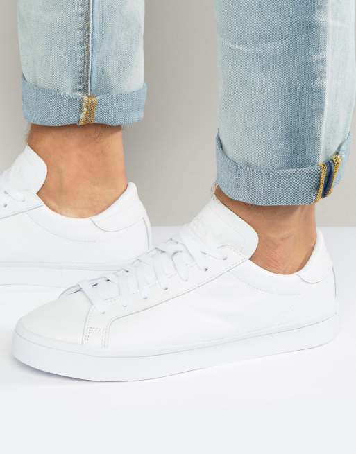 Adidas court vantage blancas hombre deals