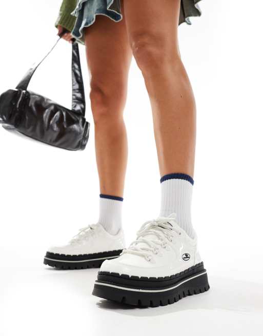 Zapatillas de deporte blancas de charol Jammers de Skechers