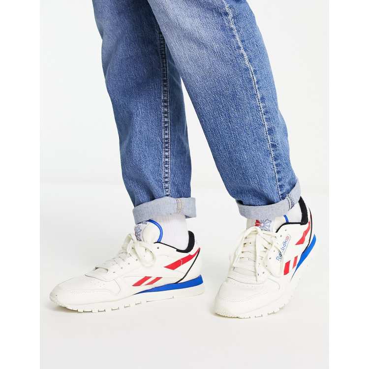 Tenis reebok clasicos store azules de piel