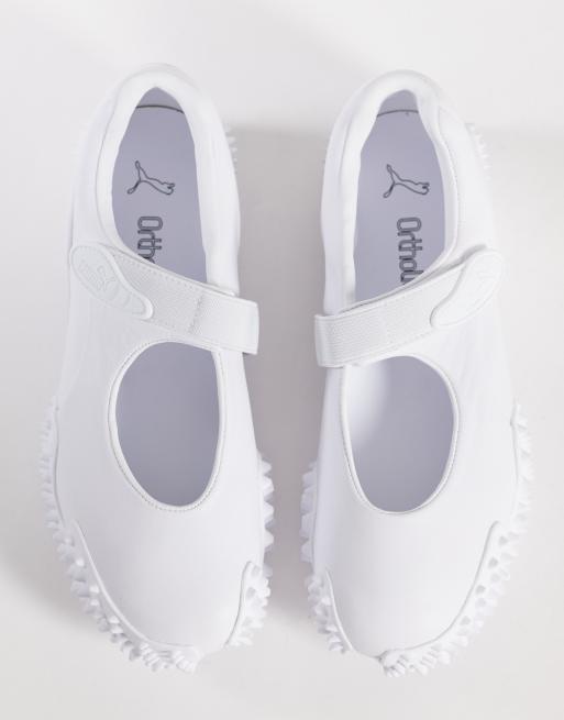 Zapatillas de deporte blancas de cuero Mostro Fey de PUMA, 4 de 5