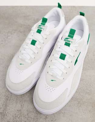 puma blancas cuero