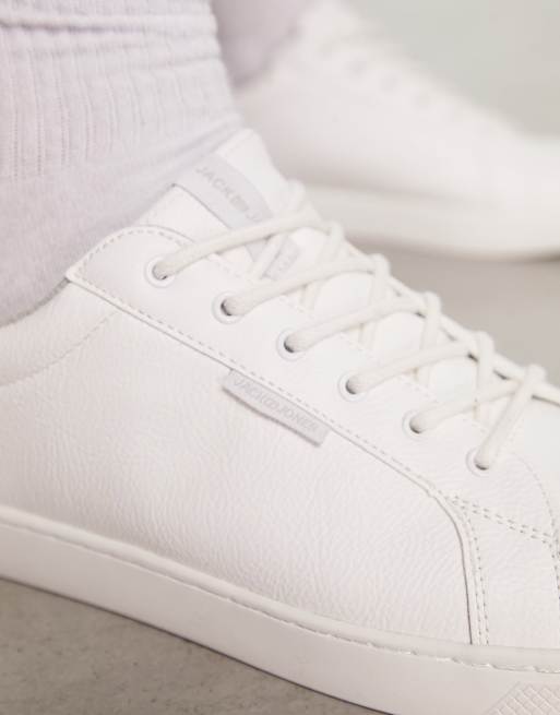 Zapatillas de deporte blancas de cuero sintético de Jack & Jones , 3 de 4