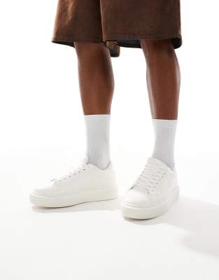 Zapatillas de deporte blancas de cuero sintético de Jack & Jones - view 1