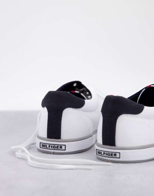 Zapatillas de deporte blancas de lona Harlow de Tommy Hilfiger, 2 de 4