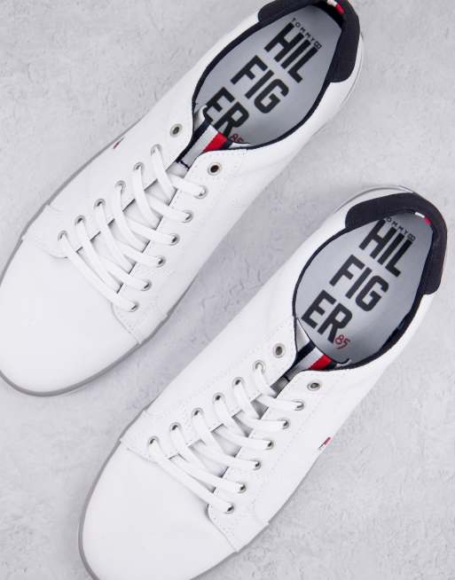 Zapatillas de deporte blancas de lona Harlow de Tommy Hilfiger, 4 de 4