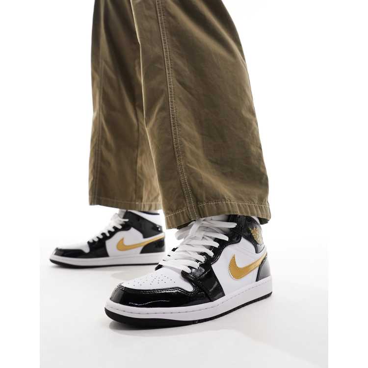 Jordan blancas y doradas store