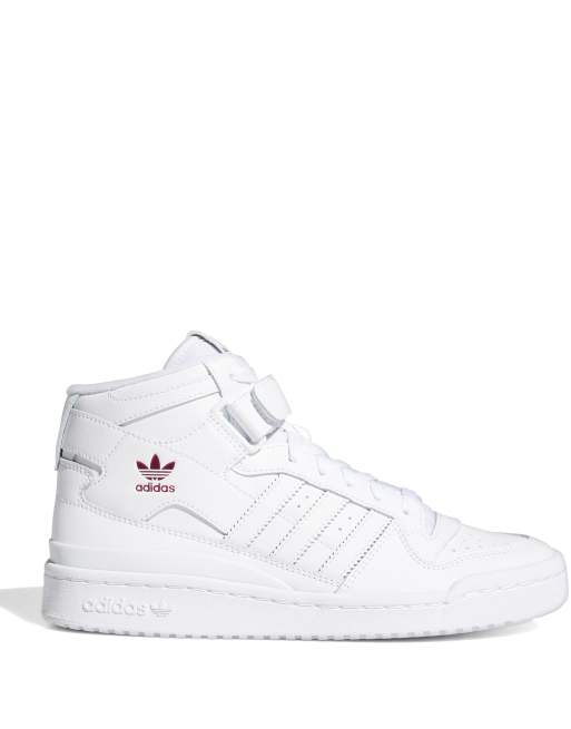 Zapatillas de deporte blancas Forum Mid de adidas Originals