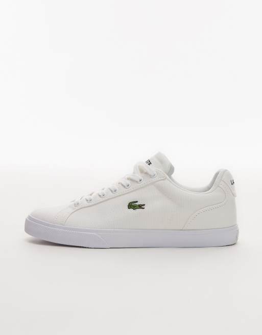 Zapatillas Lacoste Lerond de piel de mujer blancas