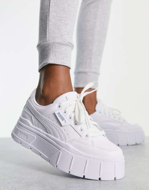 Zapatillas de deporte blancas Mayze Stack de PUMA