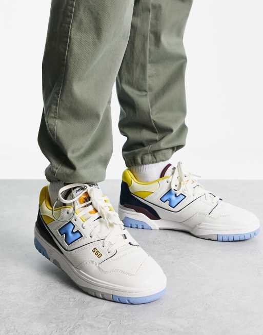 Zapatillas de deporte blancas multicolores 550 de New Balance
