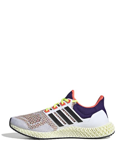 Petición desayuno Amarillento Zapatillas de deporte blancas, negras y naranjas Ultra 4D de adidas Running  | ASOS