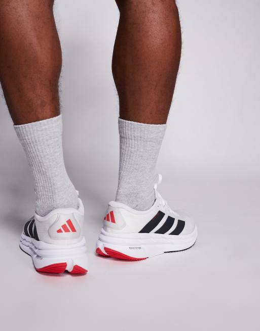 Zapatillas de deporte blancas, negras y rojas Adistar 4 de adidas Running, 2 de 5