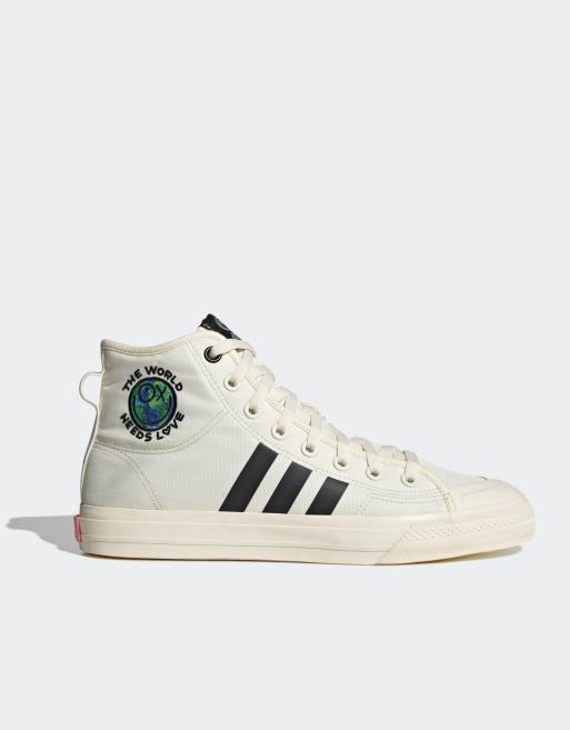 flotante calor población Zapatillas de deporte blancas Nizza Hi RF de adidas Originals x André  Saraiva | ASOS