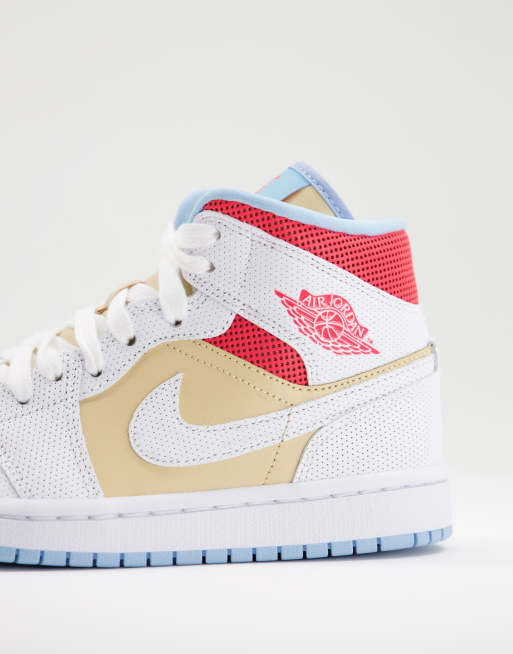 Air jordan 1 rosas y blancas sales