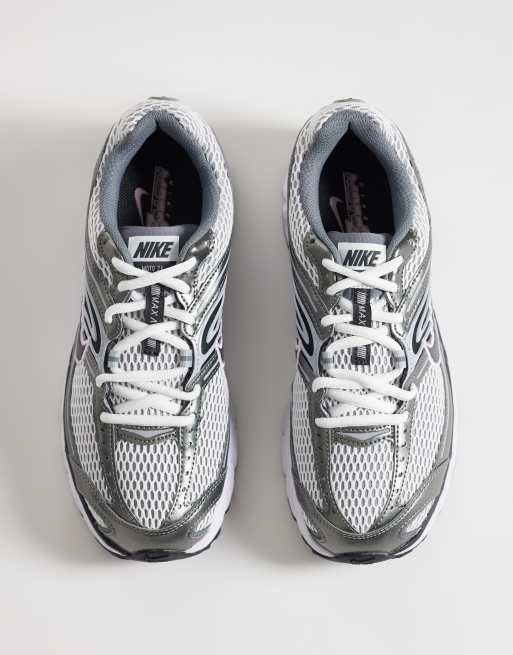 Zapatillas de deporte blancas, rosas y plateadas Air Max Moto 2K de Nike, 3 de 5
