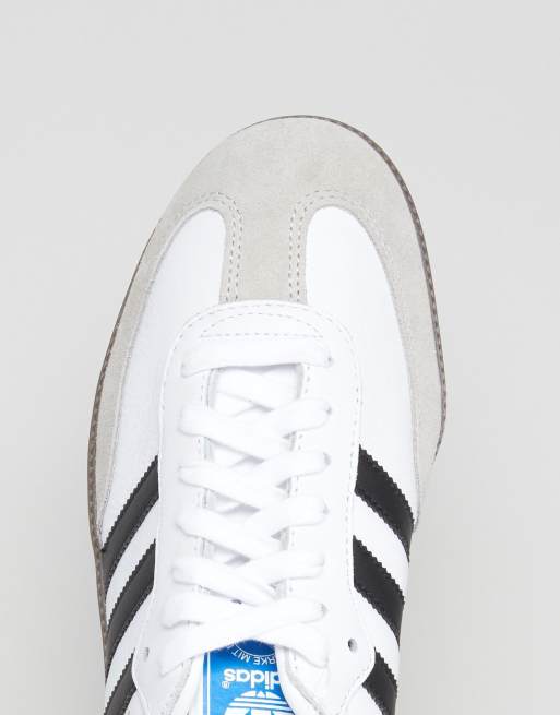 Por qué no Trasplante Ajustarse Zapatillas de deporte blancas Samba BZ0057 de adidas Originals | ASOS