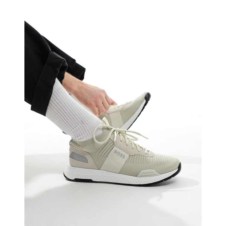 Zapatillas de deporte blancas Titanium Runner de BOSS ASOS