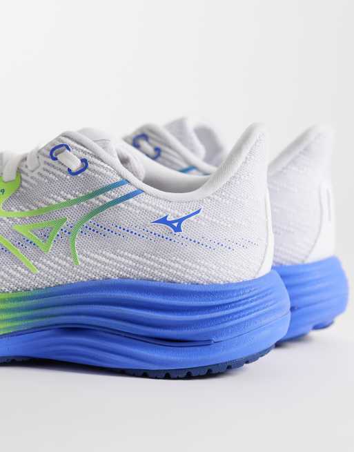 Zapatillas de deporte blancas y amarillas Wave Rider 29 de Mizuno, 2 de 5