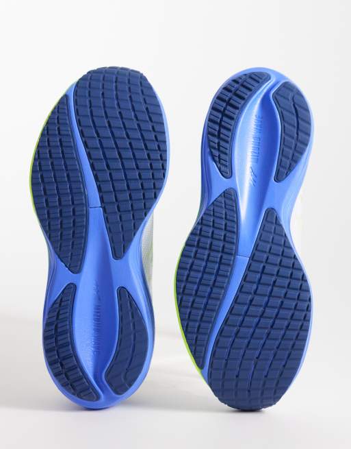 Zapatillas de deporte blancas y amarillas Wave Rider 29 de Mizuno, 5 de 5