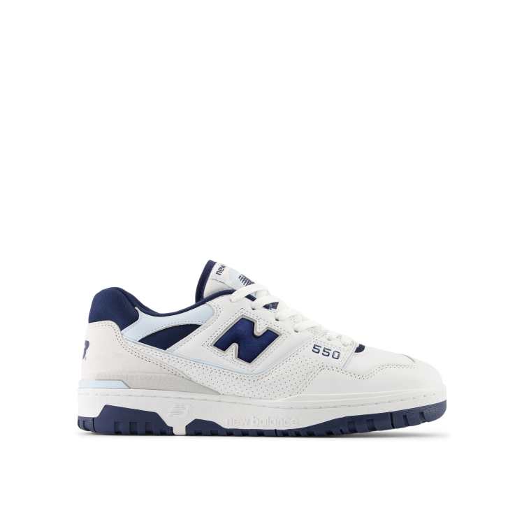 New balance blancas y azules clearance