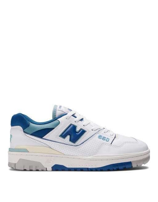 New balance azules y blancas sale