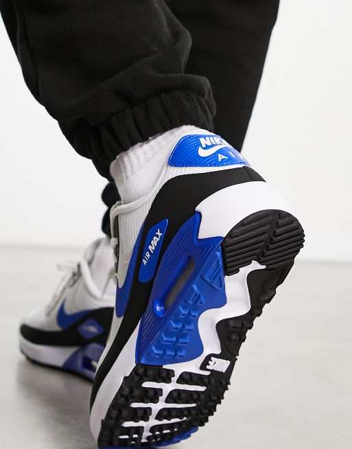 Air max 90 2024 azules y blancas