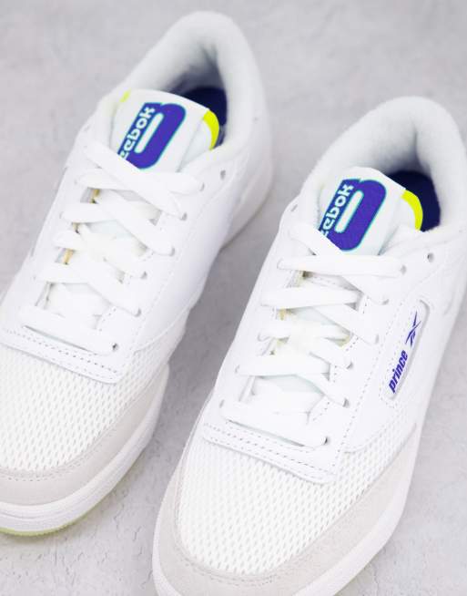 Zapatillas de deporte blancas y azules Club C 85 de Reebok x Prince, 2 de 4
