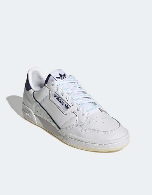 Zapatillas de deporte blancas y azules Continental 80sW de adidas Originals