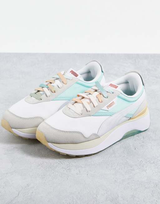 Zapatillas de deporte blancas y azules Cruise Rider GL de PUMA