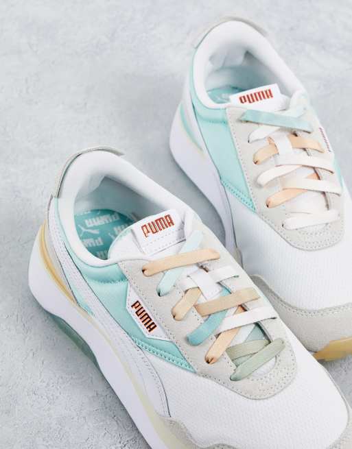 Zapatillas de deporte blancas y azules Cruise Rider GL de PUMA, 3 de 4