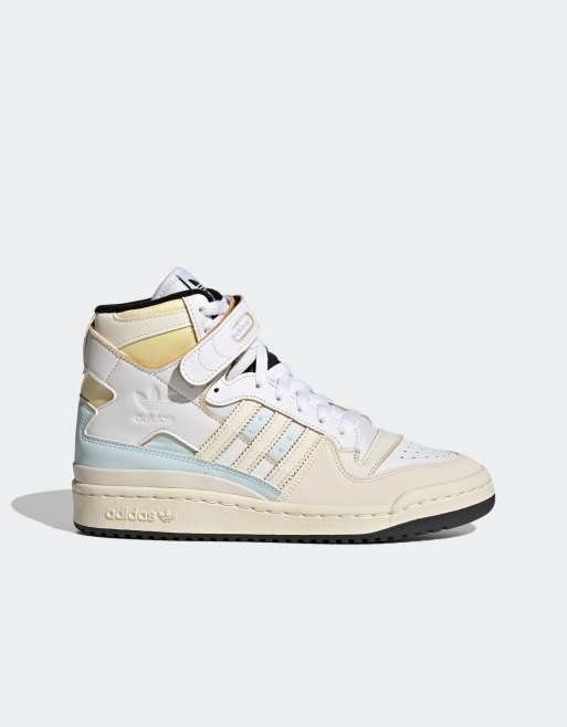 Zapatillas de deporte blancas y azules Forum 84 Hi de adidas Originals
