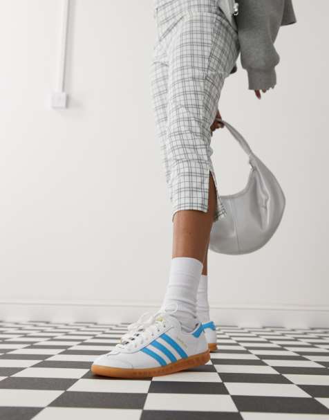 Zapatillas de deporte blancas y azules Hamburg de adidas Originals - view 1