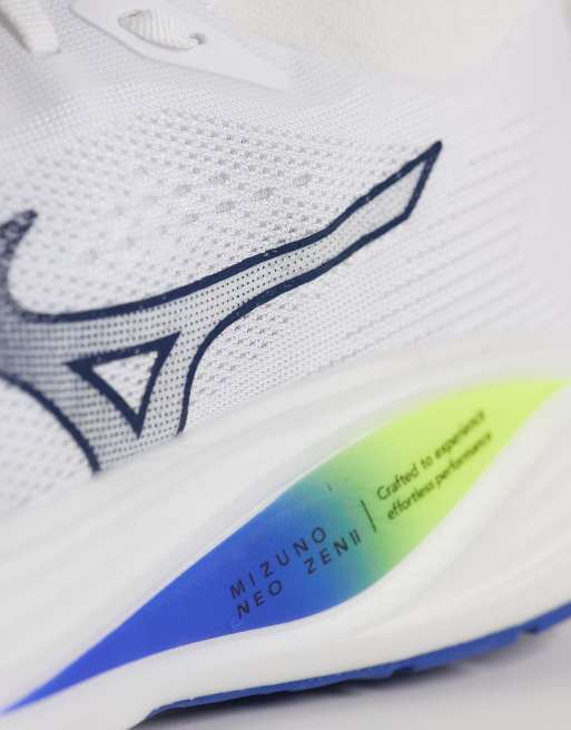 Zapatillas de deporte blancas y azules para correr Neo Zen 2 de Mizuno, 3 de 5