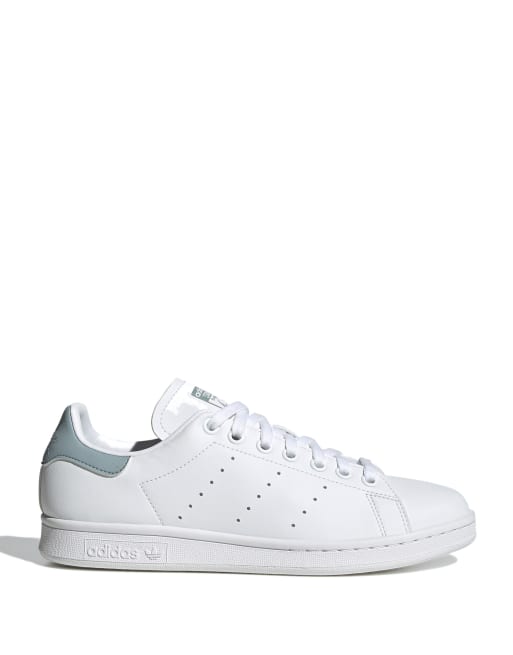 Zapatillas de deporte blancas y azules Stan Smith de adidas Originals