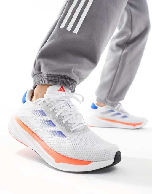 Zapatillas de deporte blancas y azules Supernova Stride de adidas Running