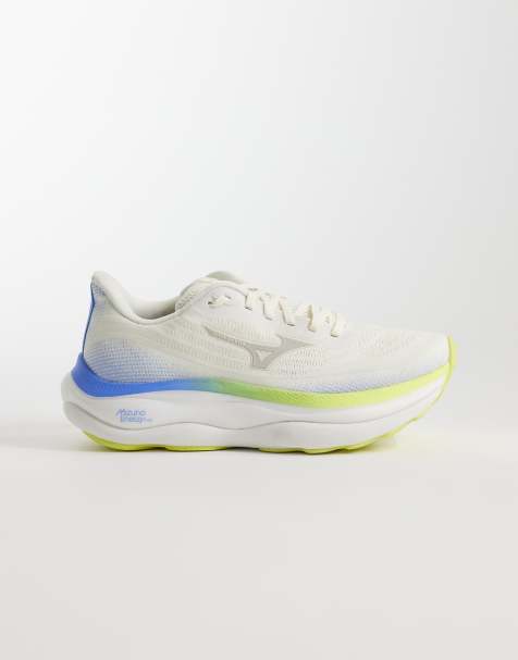 Zapatillas de deporte blancas y azules Wave Sky 9 de Mizuno - view 1
