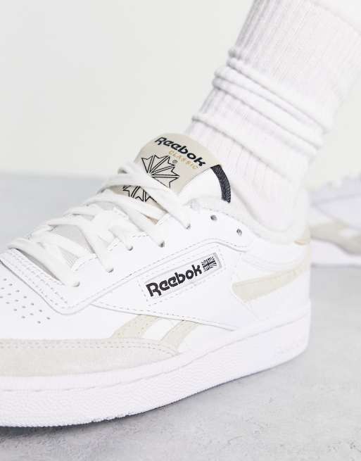 Zapatillas de deporte blancas y beis Club C Revenge de Reebok, 4 de 4