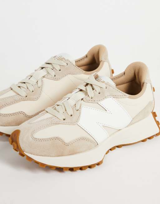 New balance beige mujer hot sale blanca