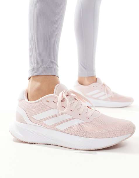 Zapatillas de deporte blancas y color melocotón RunFalcon 5 de adidas Running - view 1