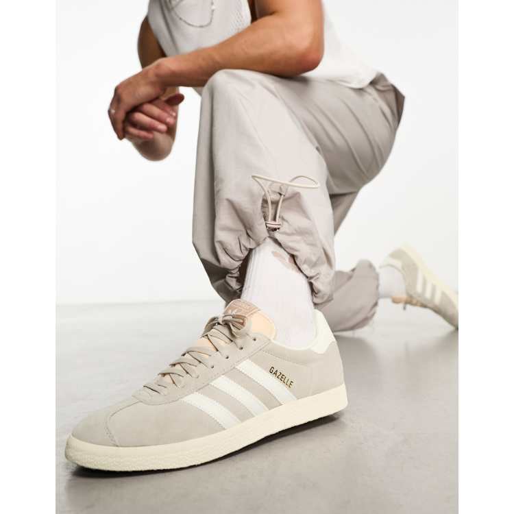 Adidas gazelle blancas hombre on sale