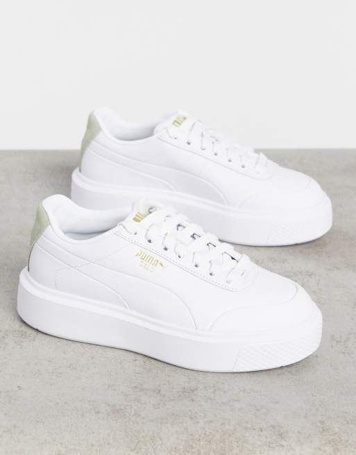 Zapatillas de deporte blancas y color salvia Oslo Femme de Puma