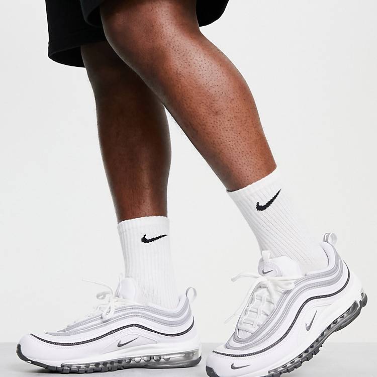 Ecología carrera Perceptible Zapatillas de deporte blancas y grises Air Max 97 de Nike | ASOS