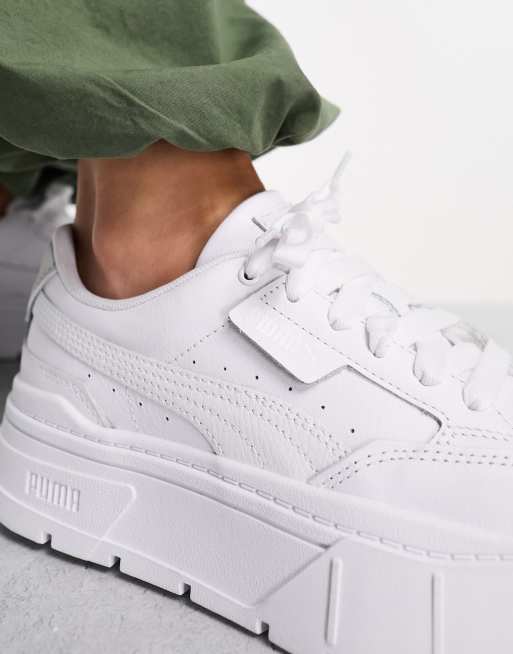 Zapatillas de blancas y grises Mayze de PUMA | ASOS