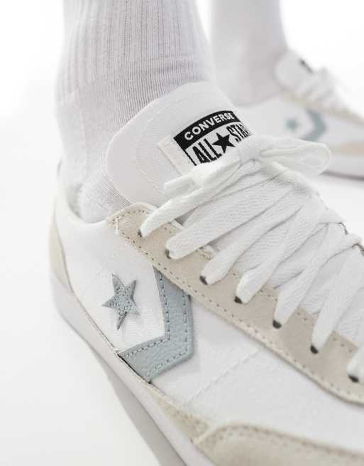 Zapatillas de deporte blancas y grises Net Star Classic Canvas Ox de Converse ASOS