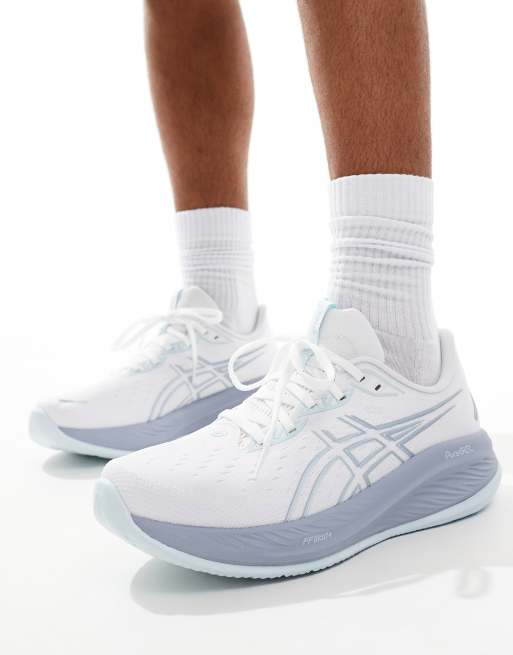 Zapatillas de deporte blancas y grises neutras para correr Gel