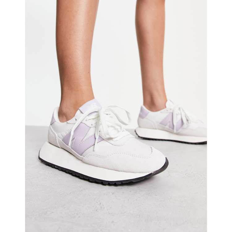 Zapatillas de deporte blancas y lilas 237 de New Balance