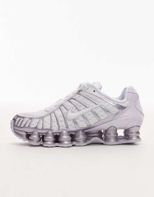 Zapatillas de deporte blancas y lilas Shox TL de Nike , 2 de 5